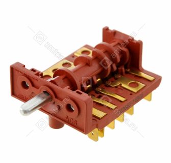 Переключатель режимов духовки ПМ16-5-05 (5 позиционный, вал - 16,5 мм) (T03665-16505)