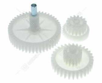 Шестерни (комплект 3 шт.) мясорубки Vitek, Panasonic, Scarlett, Elenberg, Saturn, Maxwell, Rolsen, Supra