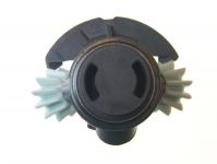 Привод шнека в сборе (2 шестерни, с шестернями, металлический стержень) мясорубки Bosch Not original