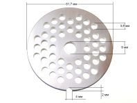 Решетка (средняя 4.5 mm) мясорубки Kenwood