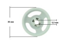 Ролик нижней корзины посудомоечной машины Whirlpool