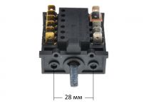 Переключатель мощности конфорки ПМЭ27-2375П (7 позиционный, вал - 23 мм) (ПМ-7 856, Т20671-2375, АС6-Т20-671)
