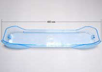 Балкон двери (барьер верхний) холодильника Бирюса