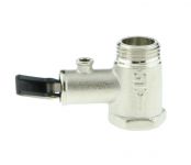 Предохранительный (обратный) клапан с рычажком водонагревателя 1/2