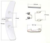 Ручка люка (комплект) стиральной машины Electrolux, Zanussi