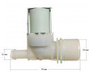 Клапан залива воды 1W-180 стиральной машины Electrolux, Zanussi