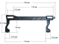 Крючок (двойной) двери СВЧ печи Samsung