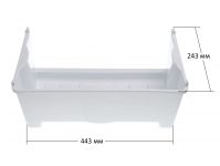 Ящик (без передней панели, нижний) морозильной камеры холодильника Stinol, Indesit, Ariston